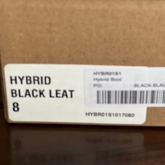 NIB Steve Madden Hybrid Black Leather Rascal Black Sz 8, 10 - Picture 6 of 7